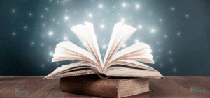 Books representing the Akashic Records
