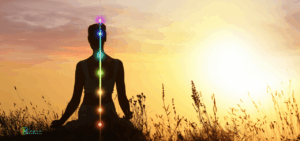 Chakras and body to represent medical intuitive reading